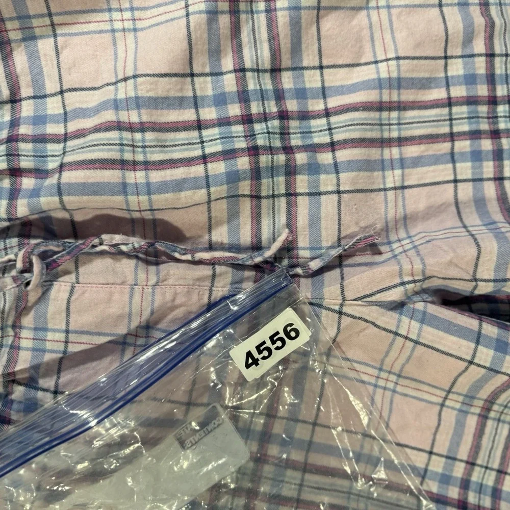 Vintage Lauren Ralph Lauren Women's Collar Classic Pajama Set Pink Plaid Size XL - Picture 12 of 12